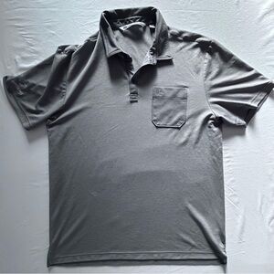TravisMathew Performance Polo Shirt Mens XL Gray Golf Casual Stretch